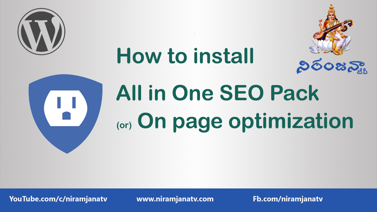 All in one SEO Pack settings & On Page optimization in wordpress